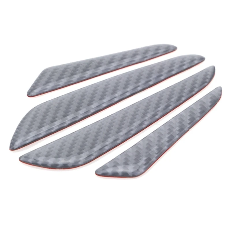 Car Door Anti-Collision Strip Door Edge Guards Anti-Rub Protector Trim Carbon Fiber Texture Car Door Corner Bumper Pads