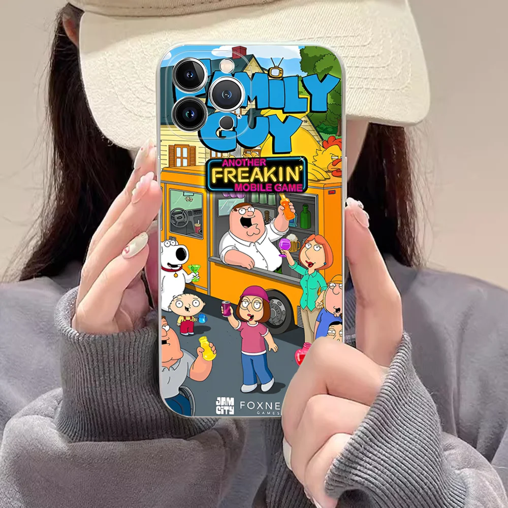 Cartoon G-Guy F-Family Phone Case Silicone Soft for iphone 15 14 13 12 11 Pro Mini XS MAX 8 7 6 Plus X XS XR Cover