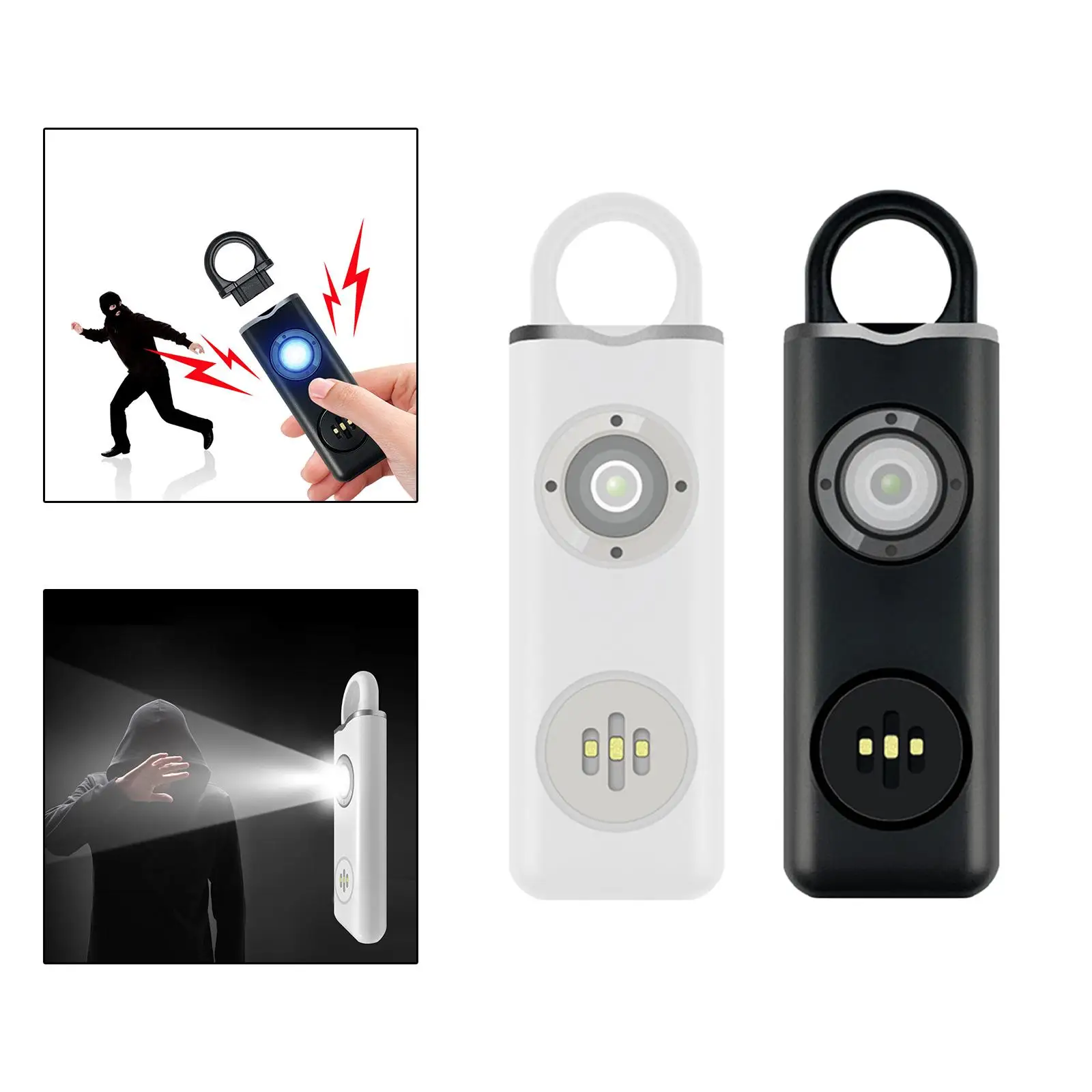 Personal Alarm Security อุปกรณ์ป้องกันส่วนบุคคล Carabiner สําหรับผู้สูงอายุ