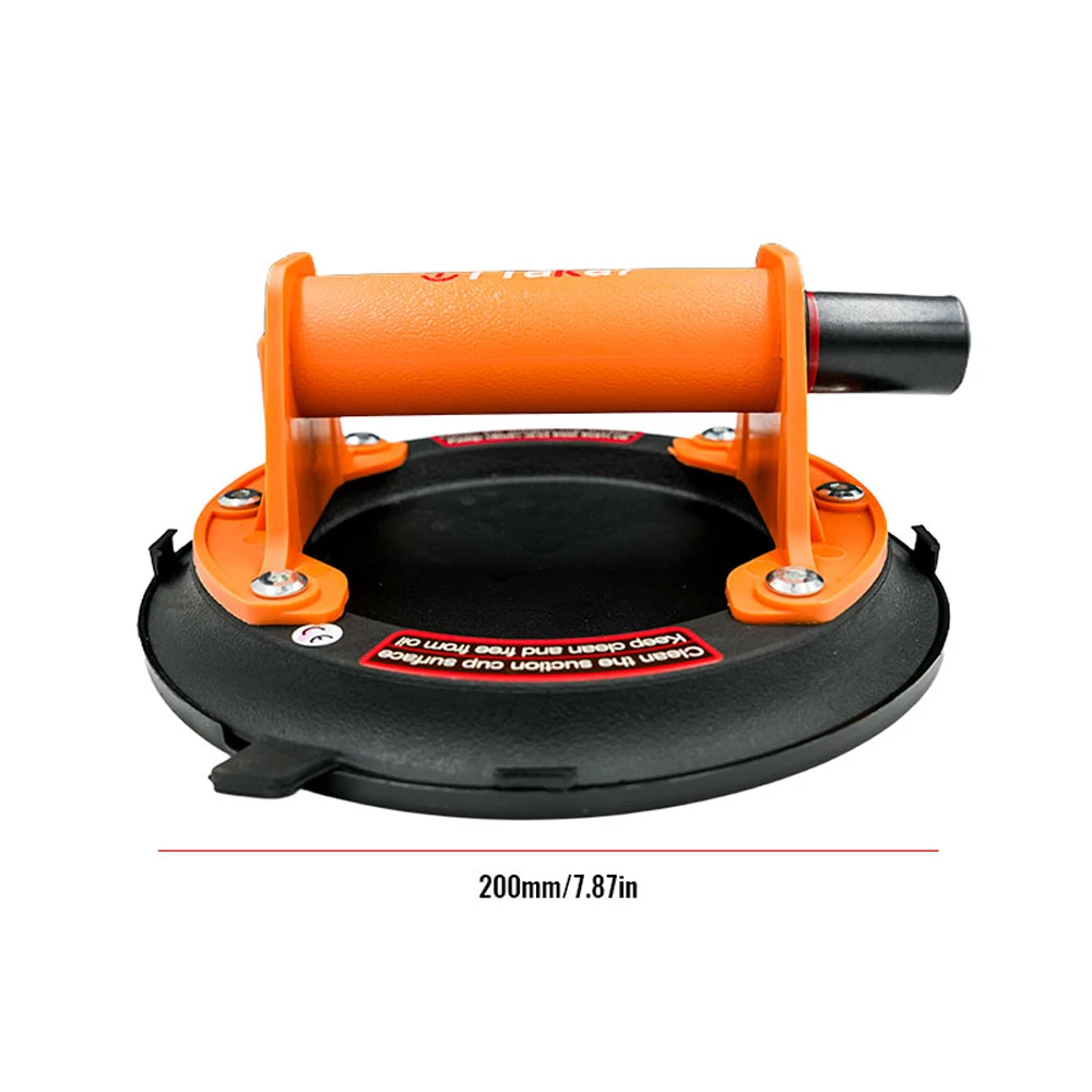 كوب شفط لرفع المواد اليدوية، كوب شفط زجاجي 8 بوصة، مع غطاء سفلي وأدوات بديلة. سعة الحمل 200 كجم.