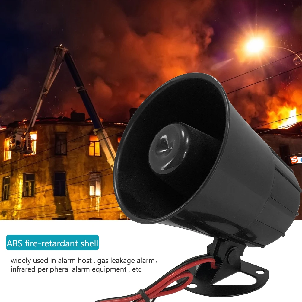 Loud Alarm Sirens Horn Universal Outdoor Electric 125dB Personal Car Accessories for Car Motorcycle Truck 12V 24V