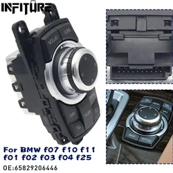 For BMW F07 F10 F11 F01 F02 F03 F04 F25 Multifunctional 10PIN Media Switch Controller Joystick 9206444 9206446