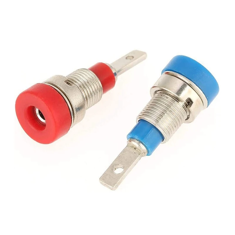 5-Piece Banana Jack Mixed Color Banana Jack 2.0Mm Jack For Panel Mounting Test Probe Insulated Terminal Block