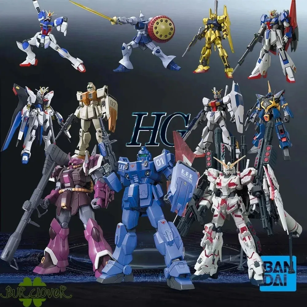 بانداي الأصلي GUNDAM HG جمع سلسلة ZGMF-X10A RMS-154 MSN-00100 OZ-06MS MSX-008 RX-77-2 تحصيل اللعب في الأوراق المالية #4