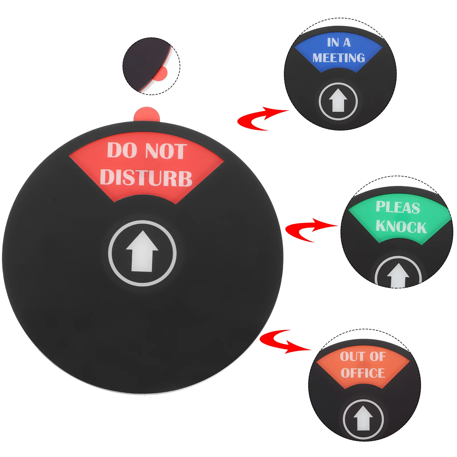 

5 Inch Privacy Door Sign Do Not Disturb Magnetic Design Office Hotel Club Abs Clear Printing Door Knob Tag