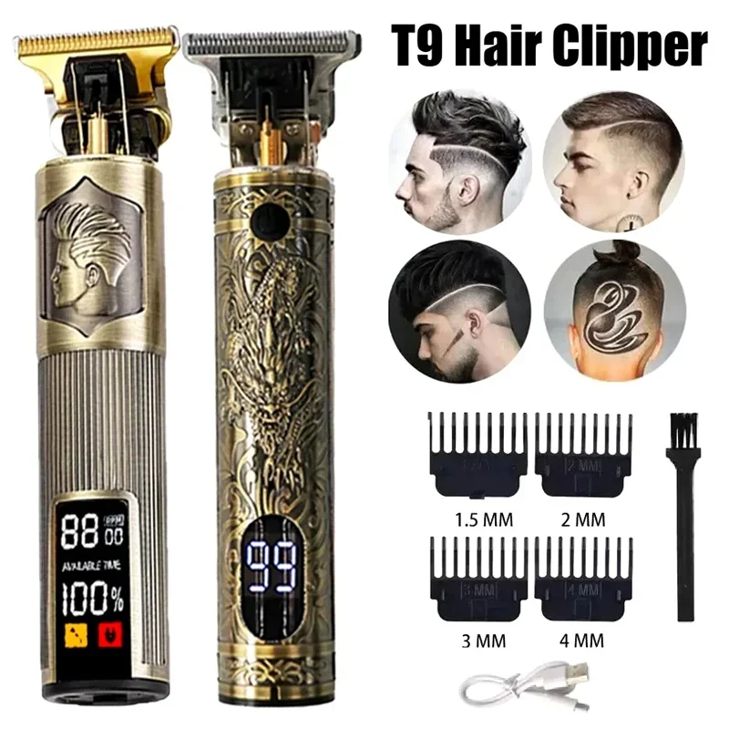 Portable Hairdressing Clipper Electric Grooming Kit for Men USB Fast Charging Approaching Zero Gapped Cutting Shaver