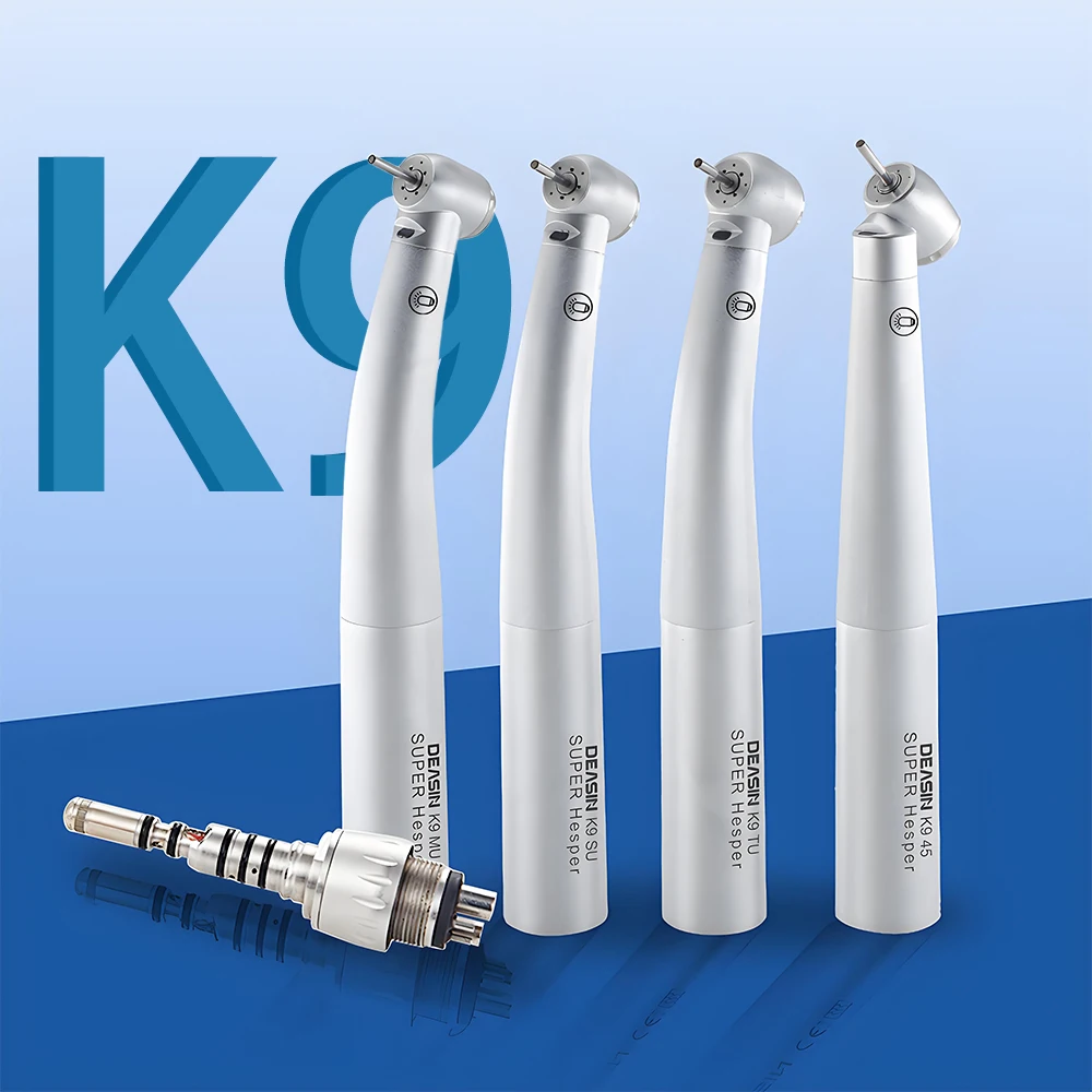 DEASIN 9000L Serie Dental Hochgeschwindigkeits-Faseroptik-LED-Turbinenhandstück für Kavo-Kupplung (2/4/6-Loch) Dentalausrüstung – Detail 1
