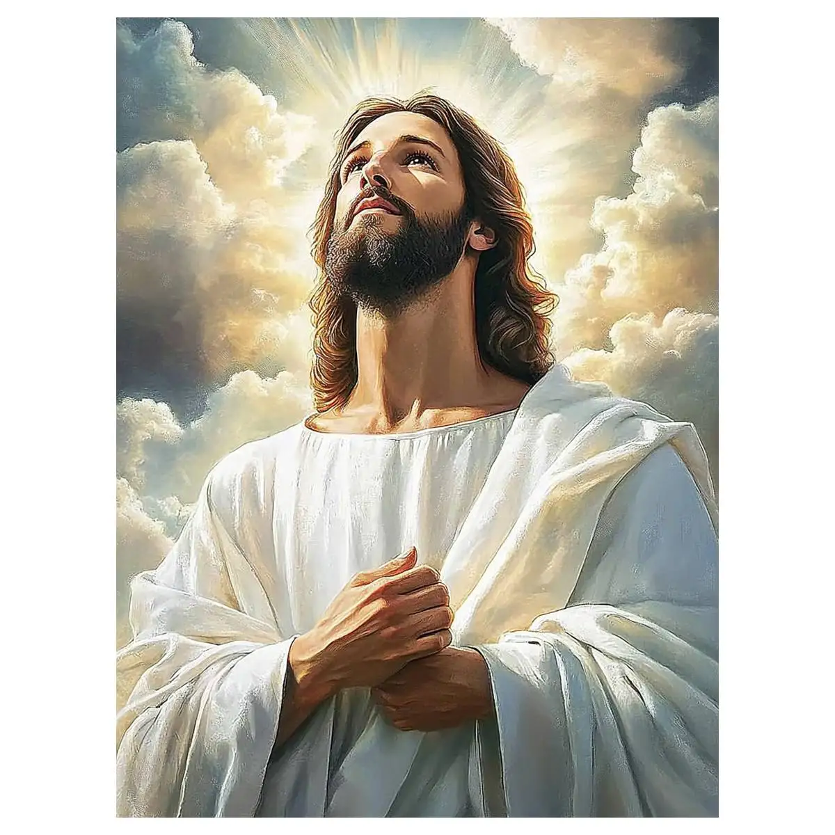 Jesus prayed 30X40CM/11.8X15.7in cross stitch Kit diy 11CT/14CT Embroidery Cross stitch kits Full Embroidery Wall decoration