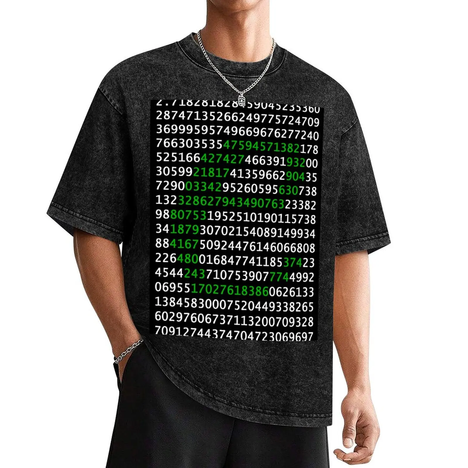 

e (Euler number) T-Shirt boys animal print blue archive man clothes summer top big and tall t shirts for men