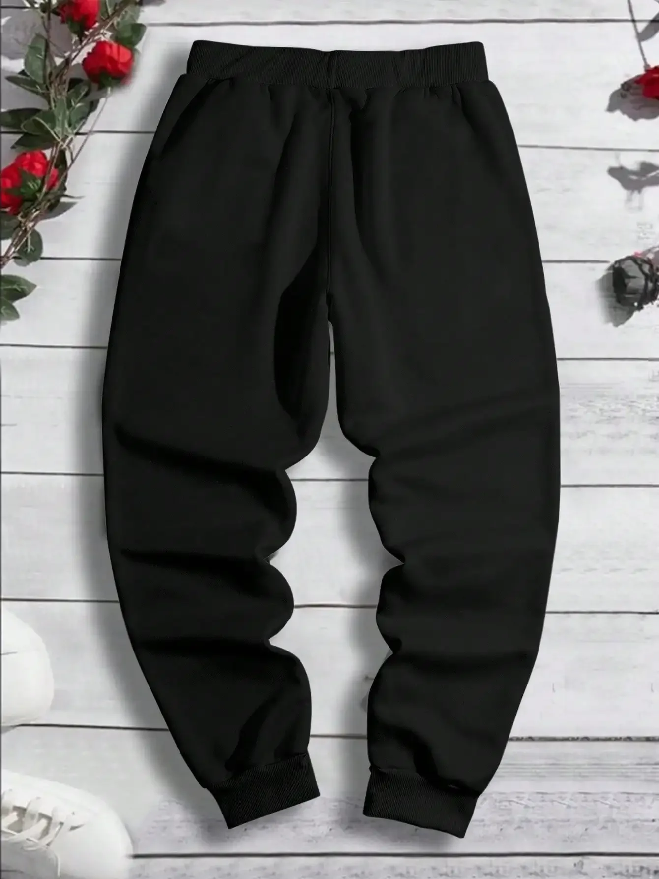 Pantaloni sportivi primaverili e autunnali versatili in vita con coulisse in pile confortevole stampato con motivo drago da uomo alla moda S-3XL