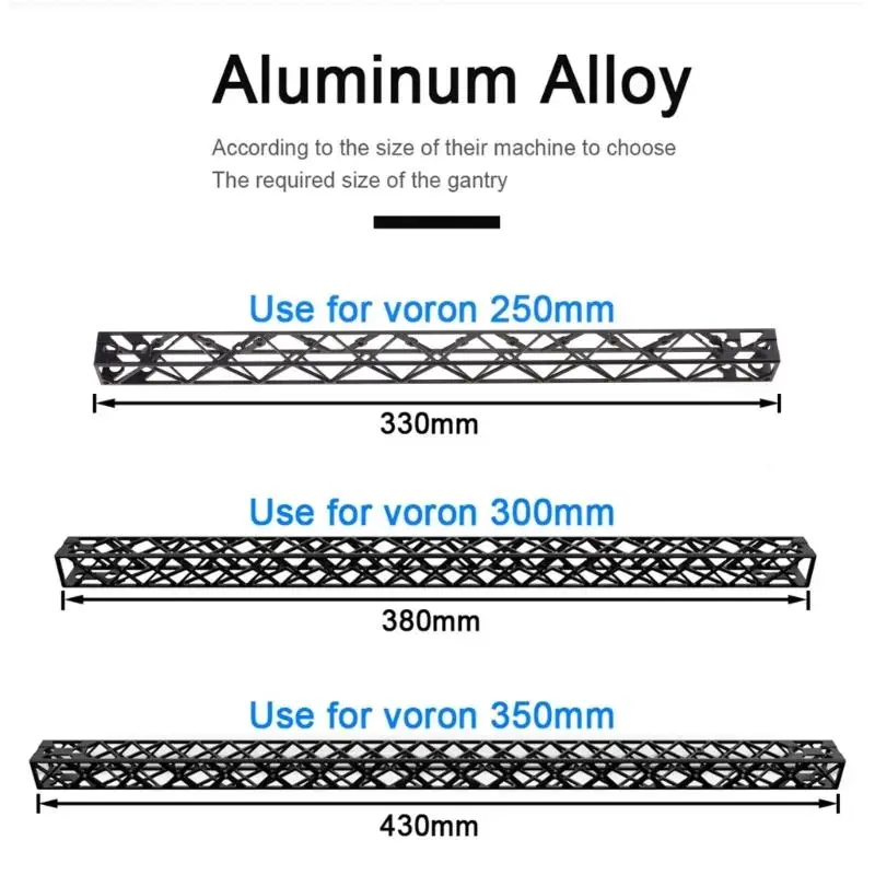 For Voron 2.4 3D Printer Hollow Gantry 330mm/380mm/430mm Lightweight For Voron 2.4 3D Pritner Upgraded Accessory Dropship