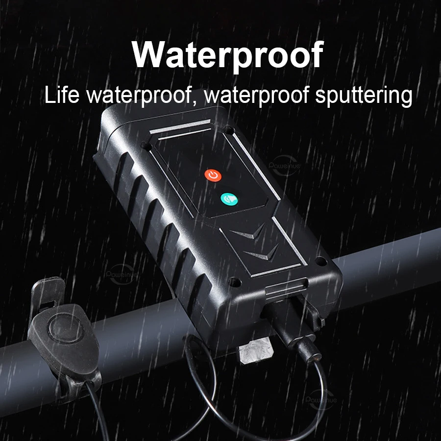 2025 NOUVEAU LUMIÈRE DE BICYLE EXTÉRIEUR AVEC HORN 2000MAH REFORMABLE REFORMABLE BICYLES PORTABLE VILLE VILLE LUMIÈRES CITY ROAD CYCLING