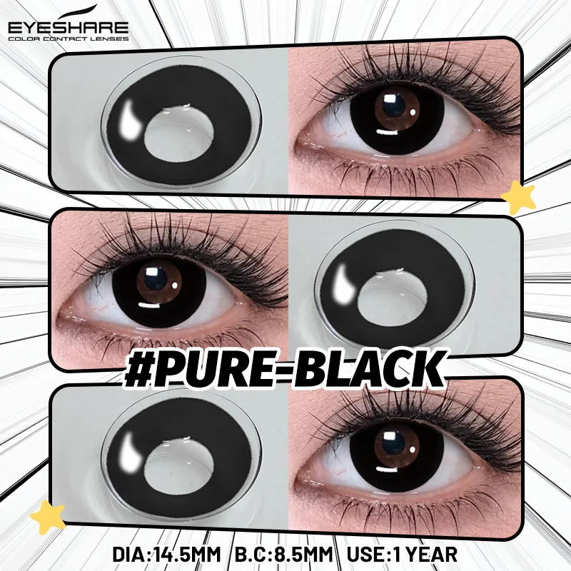 EYESHARE Anime-Zubehör Augenlinsen 1 Paar Cosplay Farbige Kontaktlinsen für Augen Verrücktes Halloween-Make-up Farbige Augenlinsen – Detail 6