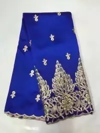 African George Fabric High Quality Nigerian George Lace Fabric,Royal Blue African Swiss Lace Fabric For Nigerian Wedding Party