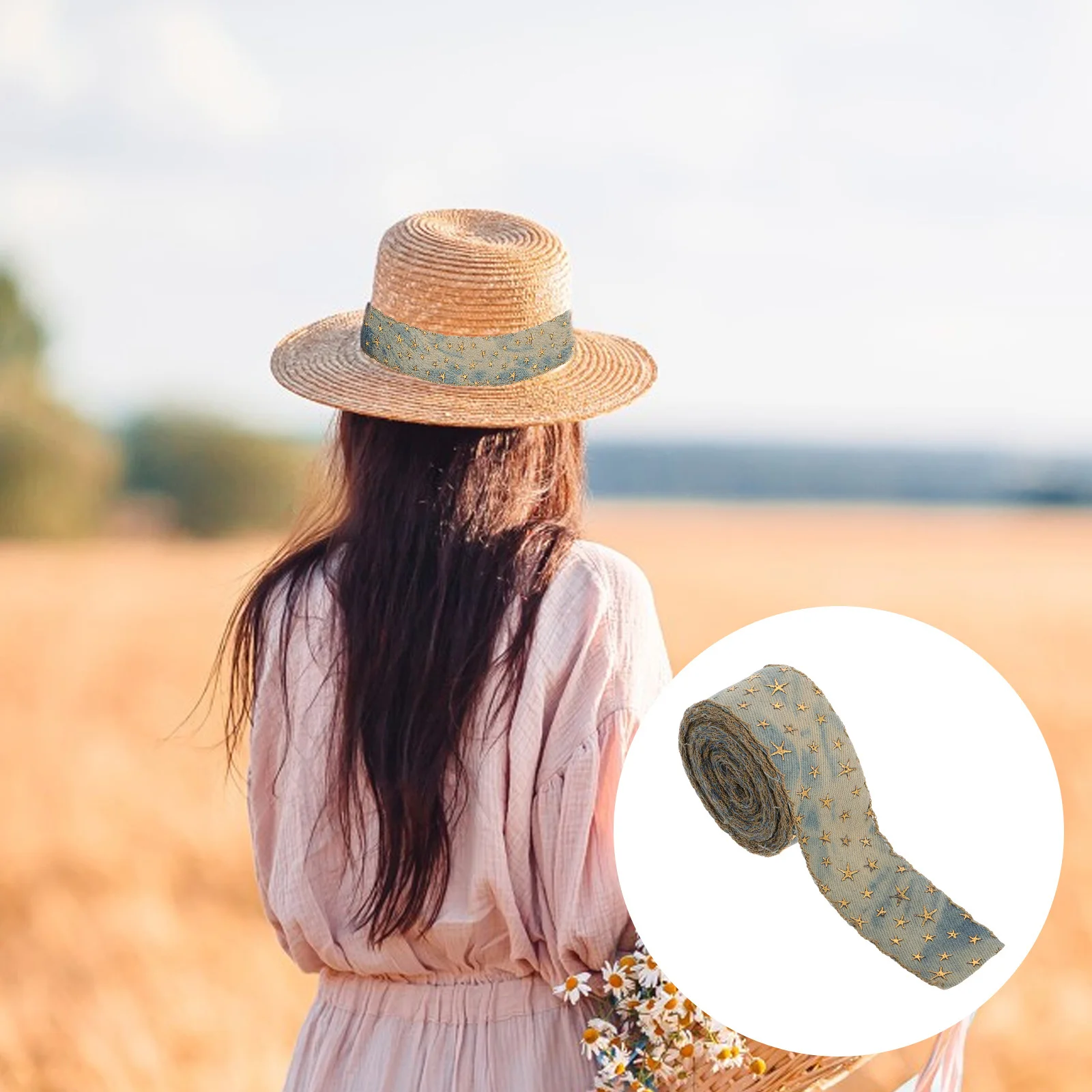 البوليستر ستار الشريط خمر الأعراب تقليم Diy بها بنفسك الخياطة الحرف الشعر القوس الملابس الزينة الستائر المفروشات الشريط الحرفية