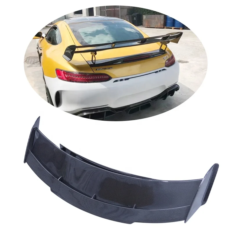 

MXGET New Style Double Layered GTR Pro Style Spoiler Carbon Fiber Rear GT Spoiler Wing for GT GTC GTR GTS Body Kit
