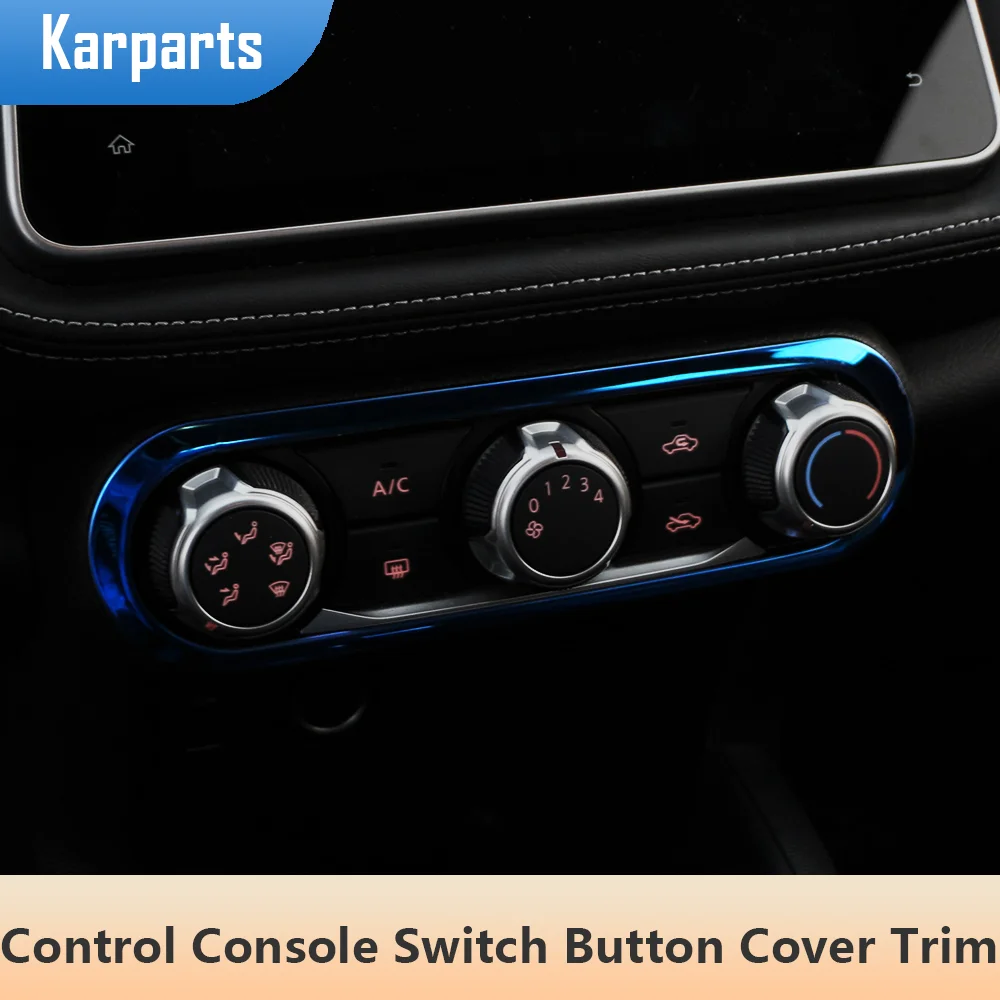 

Car Accessories for Nissan Kicks 2017-2021 Center Control Console Switch Button Cover Trim Frame Panel Stainless Steel