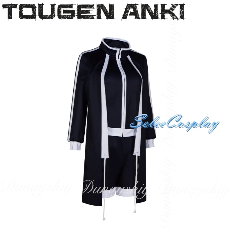 توغين أنكي أنيمي تأثيري أكاديمية راسيتسو الرجال النساء مزدوجة أسود أبيض زي مدرسي بدلة كاملة #6