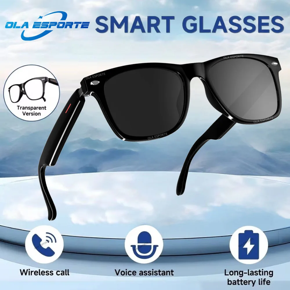 

Новые умные беспроводные Bluetooth-очки TWS для прослушивания музыки и ответов на телефонные звонки для мужчин и женщин, модные солнцезащитные очки, мужские очки 2025