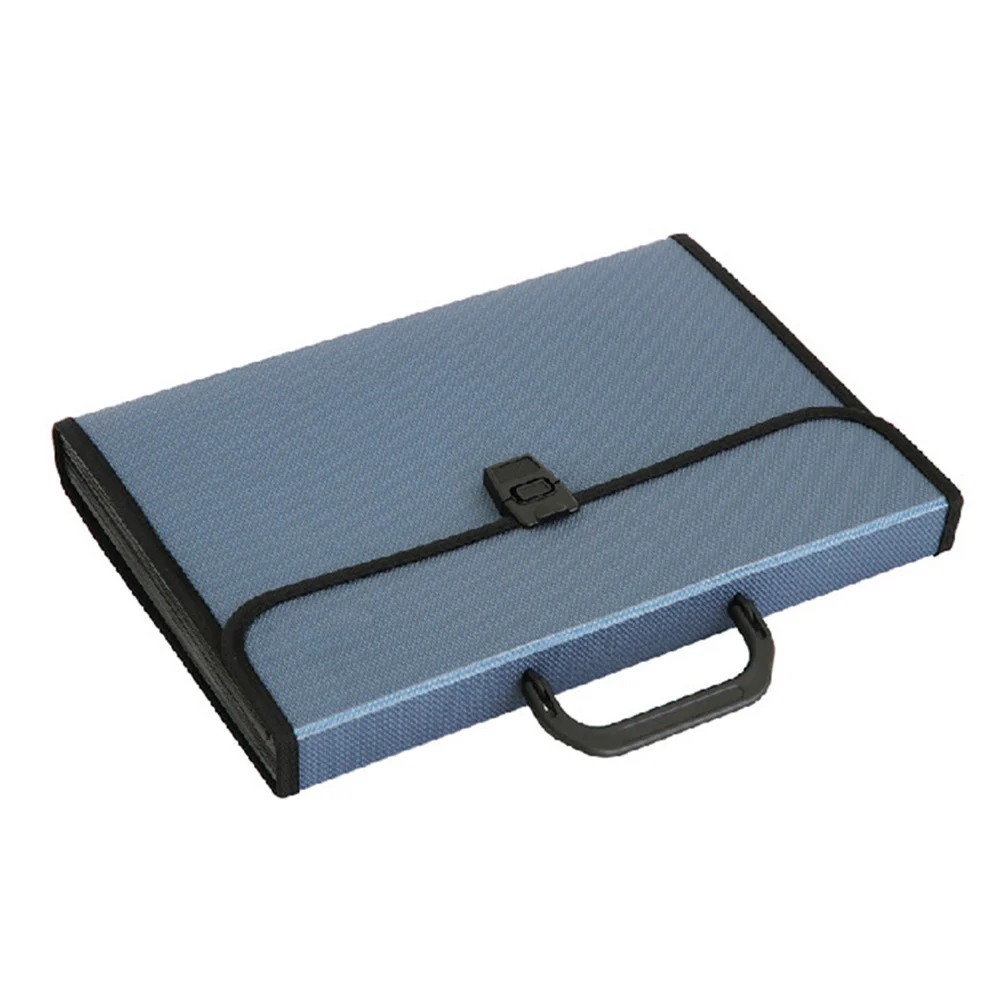 

Папка-органайзер для документов формата А4, 12 отделений, влагостойкая, с ручкой для переноски