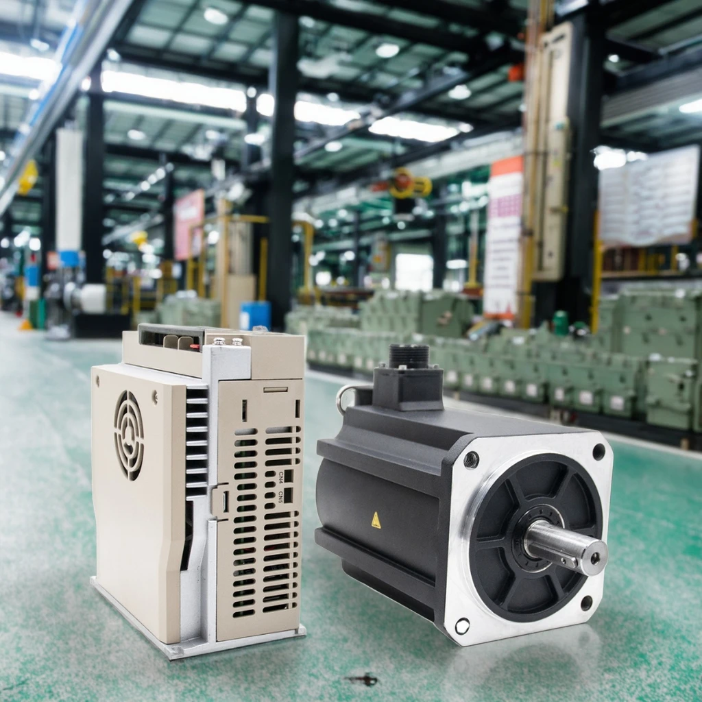 2025 Siheng Motor Factory 130 мм 6,4 нм-14,6 нм однофазный серводвигатель переменного тока 1–2,3 кВт 220 В переменного тока 17-битный абсолютный энкодер и драйвер