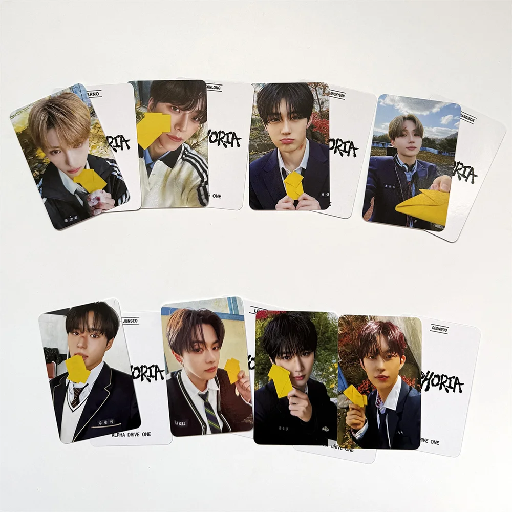 8 Piezas/Set ALD1 Nuevo Álbum EUPHORIA Fototarjetas HD de Doble Cara Brillantes Tarjetas LOMO JUNSEO ARNO LEO GEONWOO SANGWON Colección para Fans