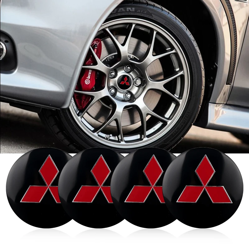 4pcs 56mm Car Wheel Center Hub Cap Badge Emblem Decal Wheel Sticker For Mitsubishi Asx Outlander Xl 3 Lancer EX Pajero 4 Jinxuan