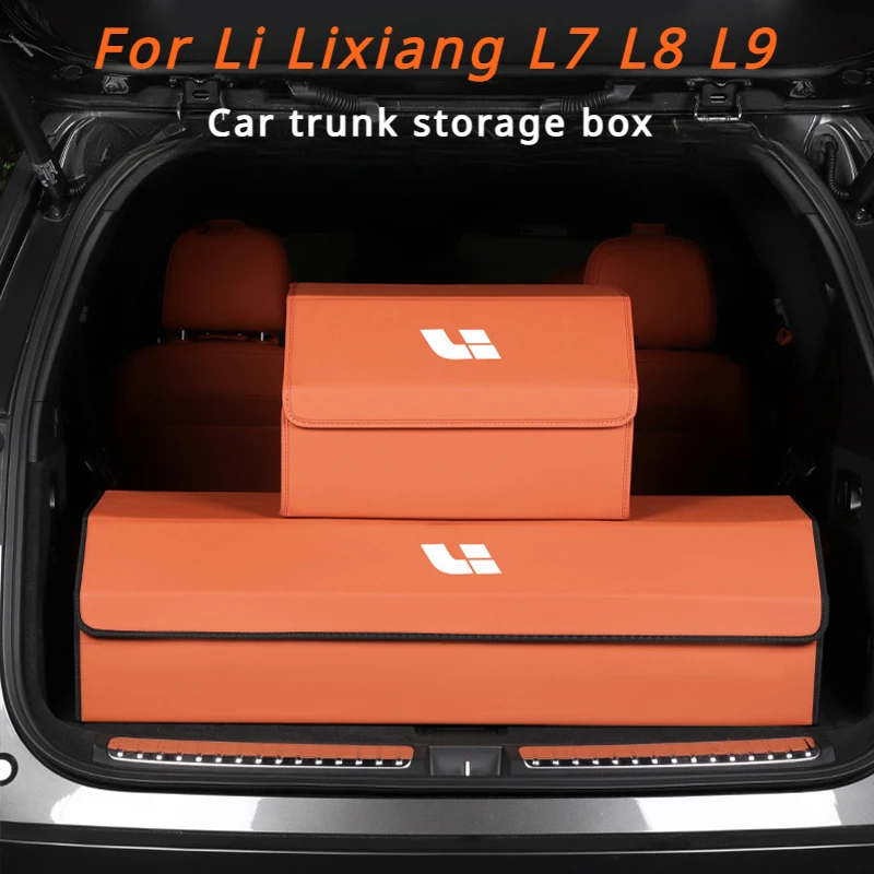 

For Li LiXiang L7 L8 L9 2022 2023 2024 Car Trunk Storage Box Rear Tailbox Cargo Organizer Fit Leading Ideal L7/L8/L9 Interior