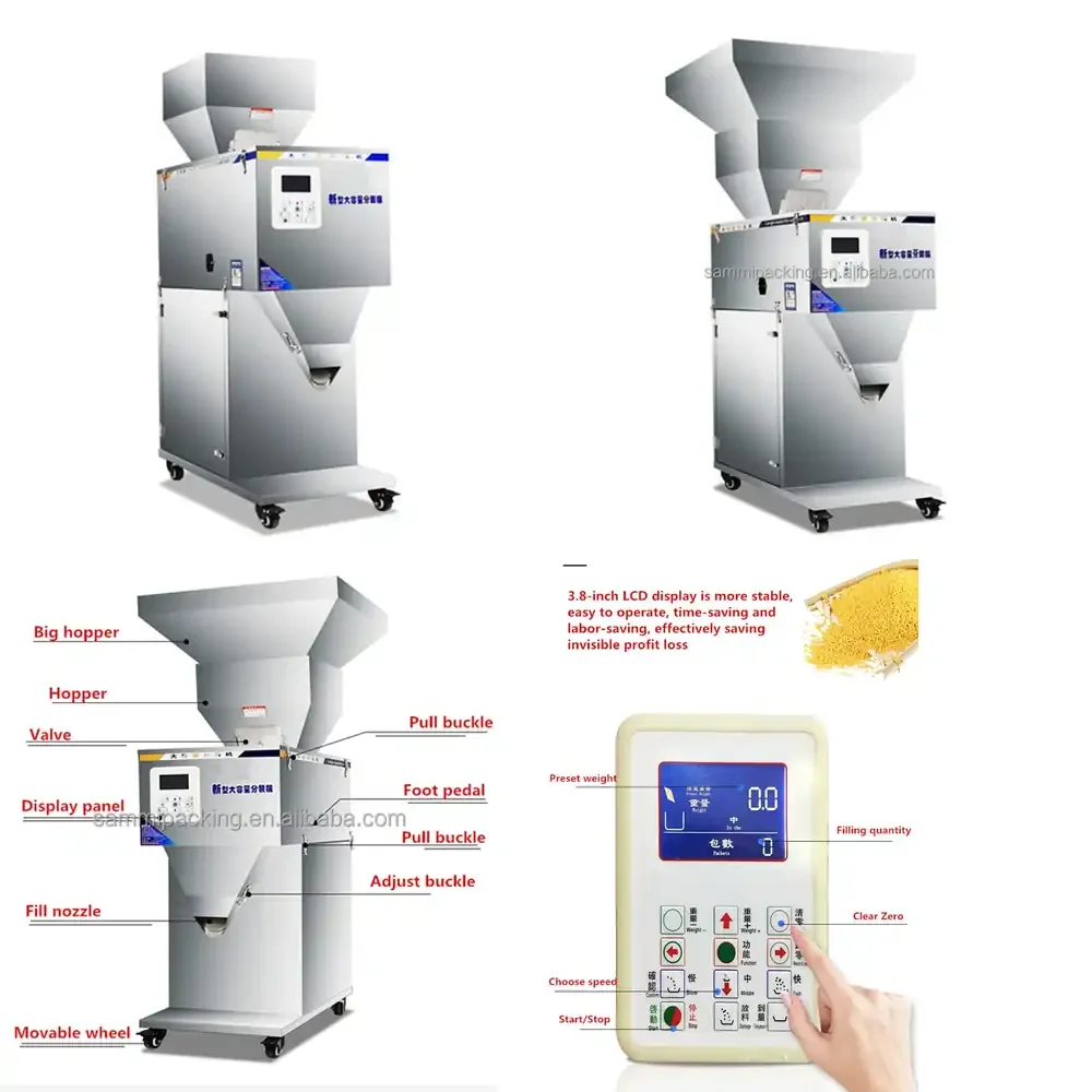 12.5 Hot sell Wholesale Price 1kg 2kg Smart Pepper/Flour/Coffee/Spice Powder Weighing Filling Machine Precise Sugar Salt