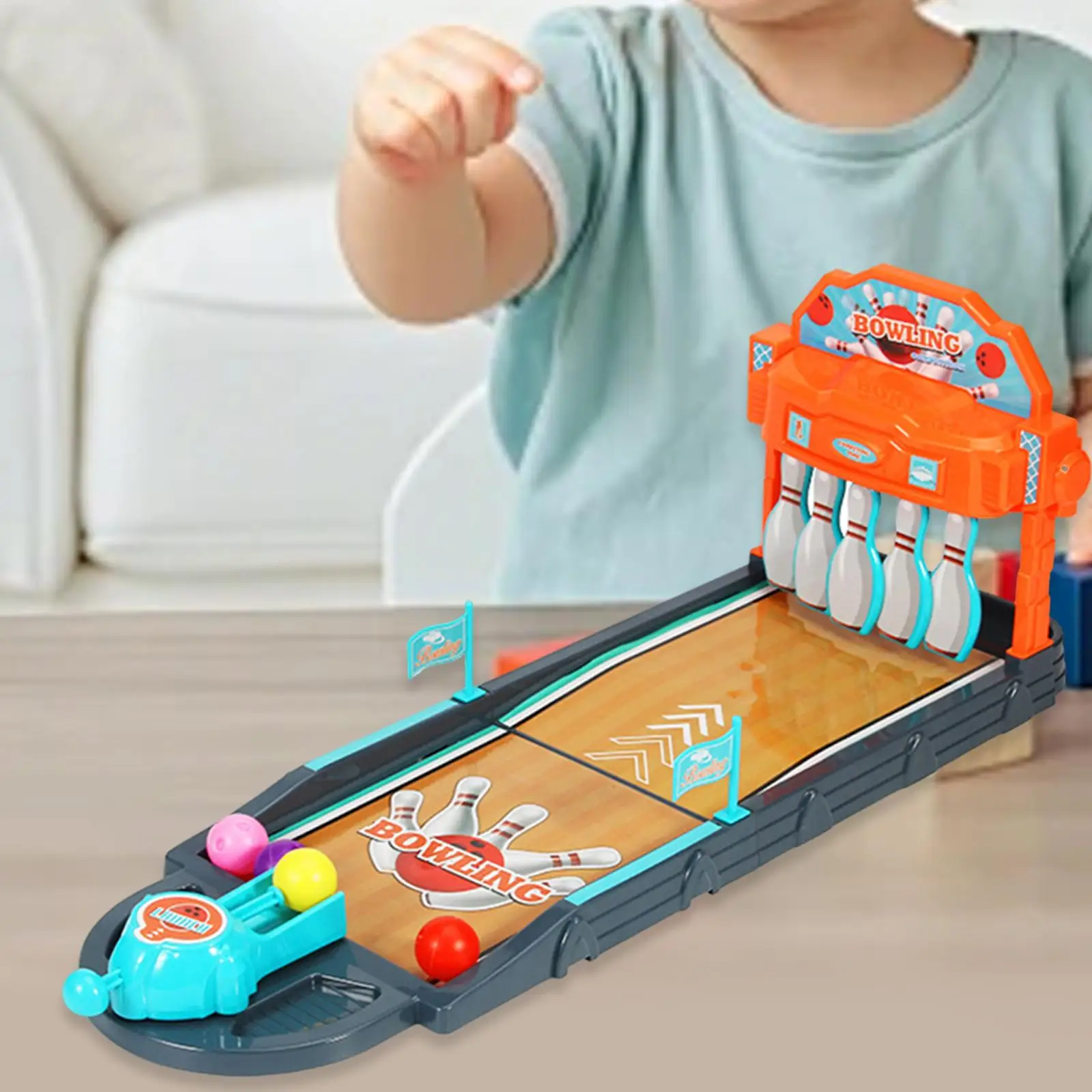 

Настольный мини-игровой набор для боулинга, компактная настольная игрушка для боулинга для подарка на день рождения