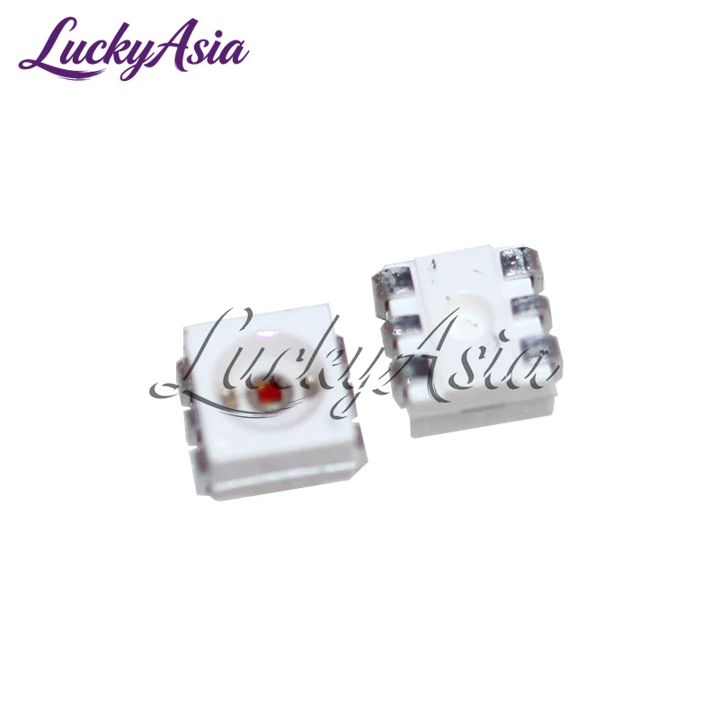 SMD LED Light Emitting Diode, vermelho, branco, amarelo, verde, azul, 6Pin, 0.5W, 3528, 6P, 10Pcs