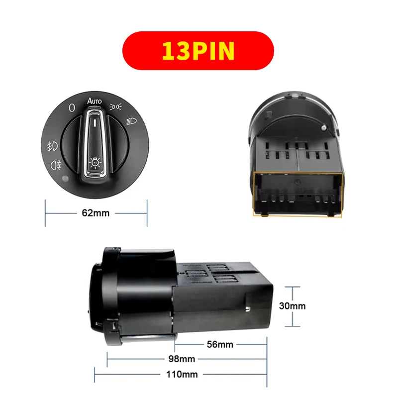 Auto-Scheinwerfer-Lampensteuerungsschalter Lichtsensormodul Passend für VW Golf MK4 für Passat B5 Polo – Detail 6