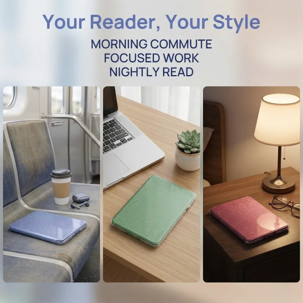 

Защитный чехол с функцией автоматического включения/выключения экрана, магнитная акриловая задняя крышка для Kindle 8-го поколения, выпуск 2016 года (модель №) SY69JL)