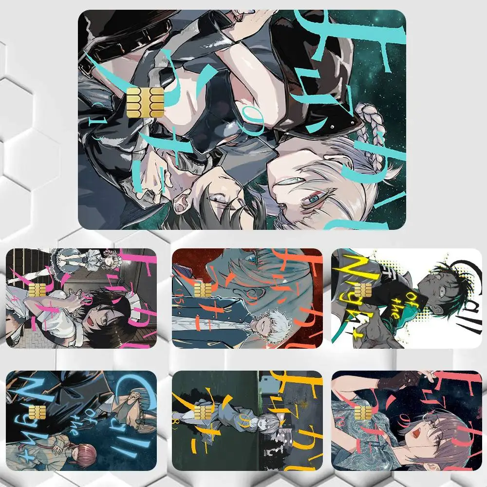 Call of the Night Yofukashi No Uta Anime Sticker Film Tape Skin for Credit Card Debit Card Cartoon