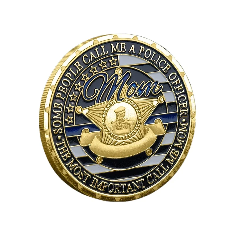 U.S. Military Commemorative Coins Officers Moms Women Police Officers Collectible Coins Medals