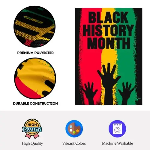 African History Month Garden Yard Flag Party Decoration Single-Sided 12