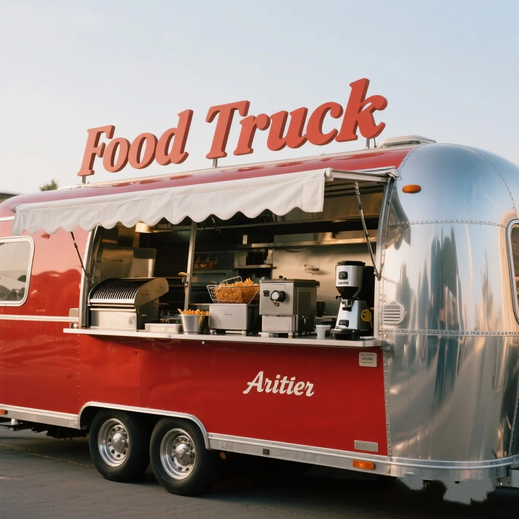 

Ice Cream Pizza China Fast Food Trailers Van Food-Truck Street BBQ Food Truck Burger Sale