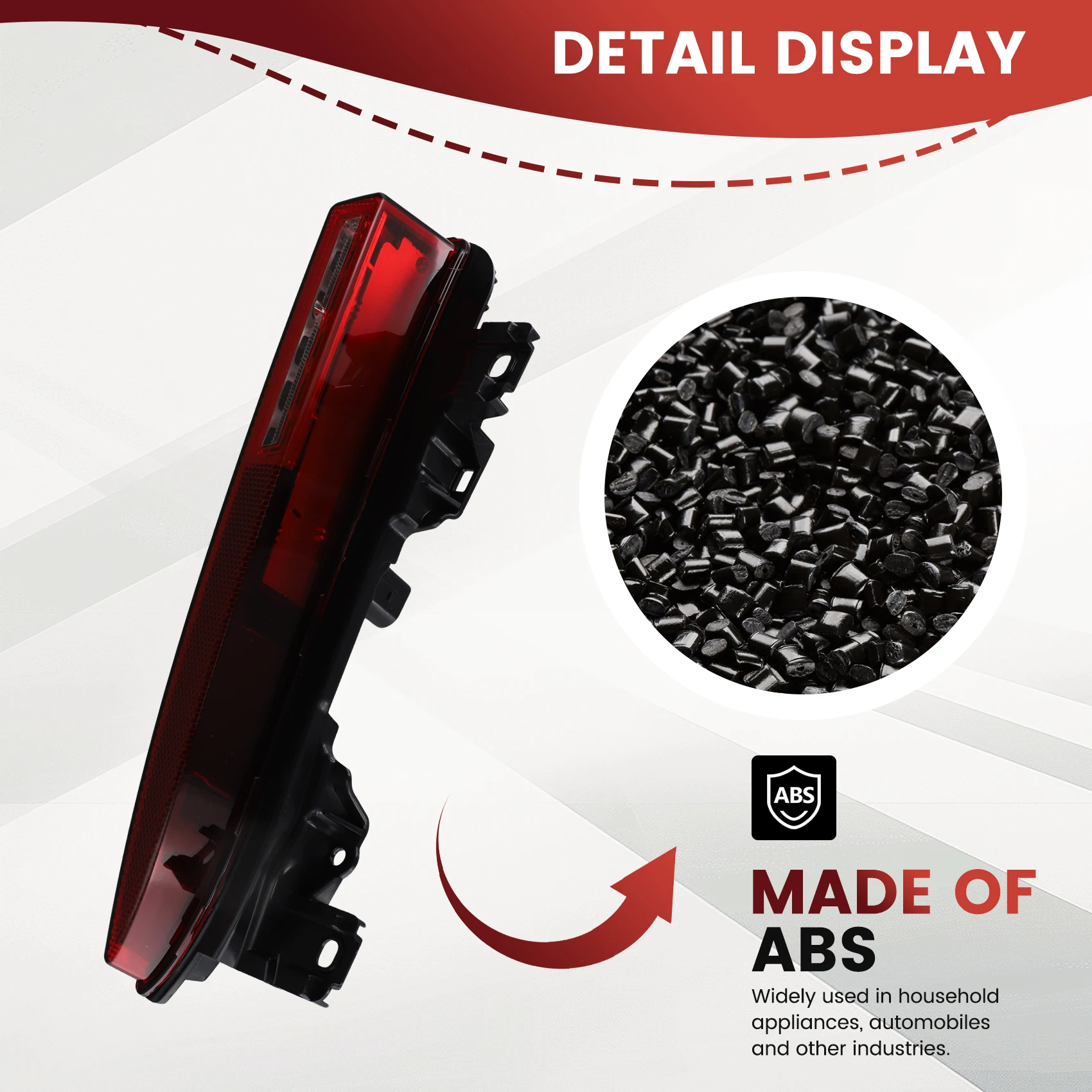 Practical Car Rear Bumper Reflector Rear Bumper Light For Macan 95B. 3 2022-2024