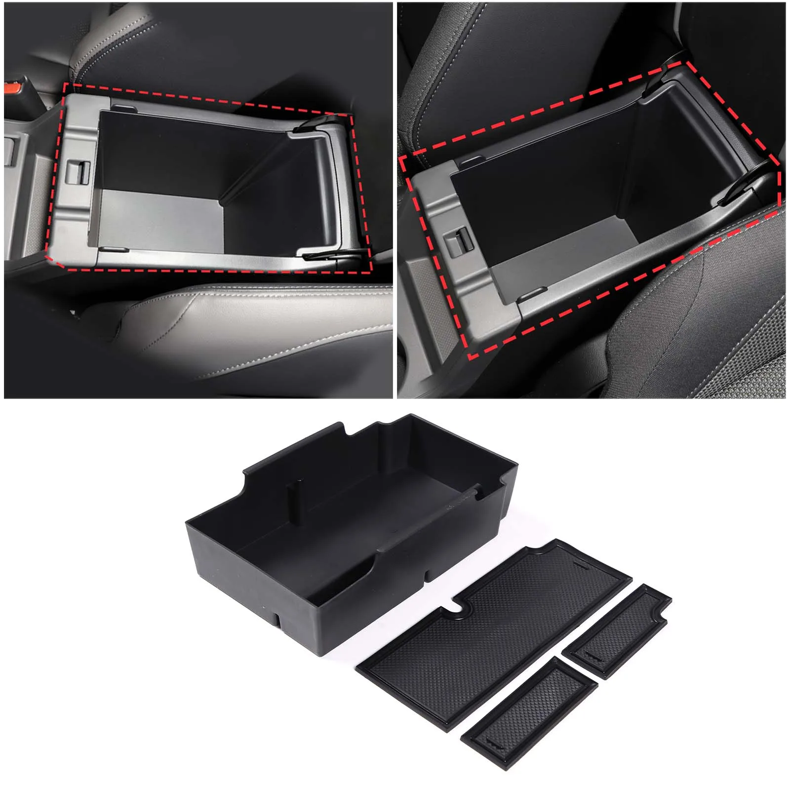 For Subaru Crosstrek 2023 2024 Accessories Car Central Armrest Storage Box Phone Card Holder Storage Box Tray Organizer