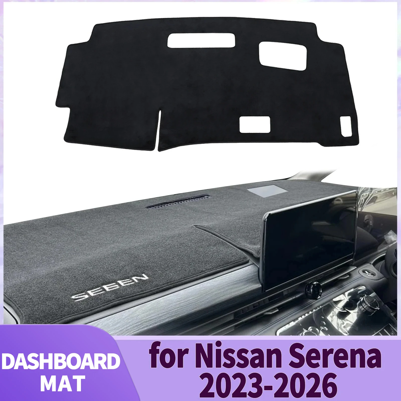 

fit for Nissan Serena C28 2023 2024 2025 2026 RHD Car Accessories Dashmat Dashboard Cover Pad DashMat Sunshade Protective Carpet