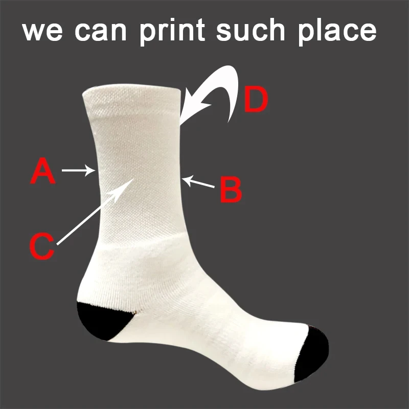 Customized Print Socks Women\'s Men\'s DIY Photo Logo Brand Quanlitity Cotton For Spring summer autumn winter