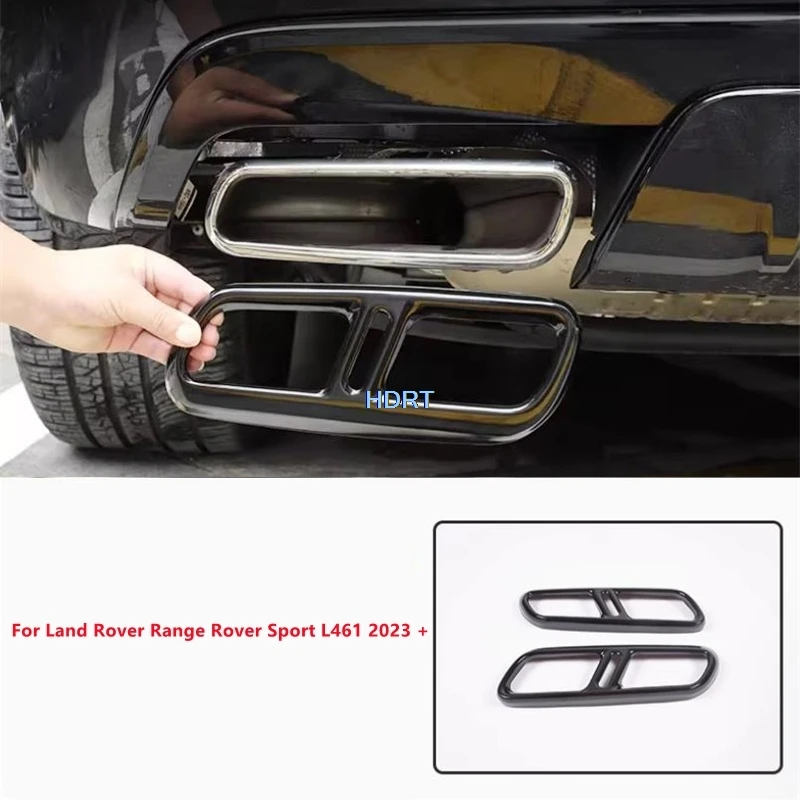 

Стайлинг автомобиля, крышка выхлопной трубы, рамка для хвоста горла, аксессуары для кузова, внешняя наклейка для Land Rover Range Rover Sport L461 2023 +