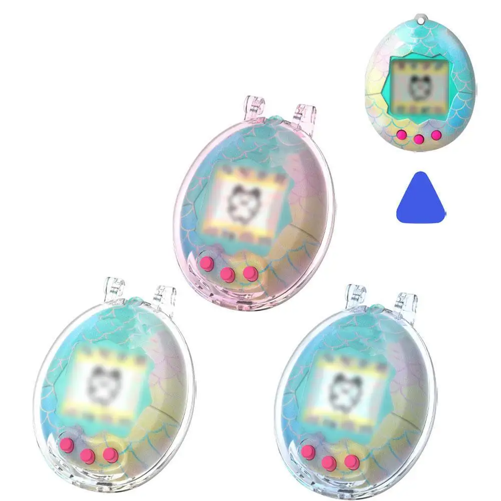 

For Tamagotchi Original Protective Case Cover PC Flip Cover Transparent Anti Fall Electronic Pet Game Console Protective Shell