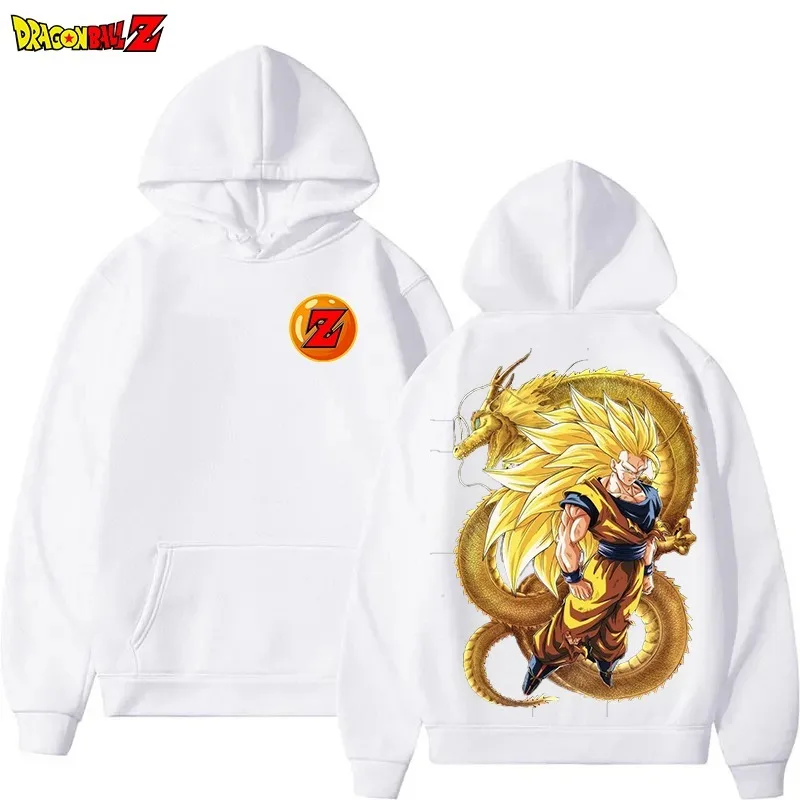 秋と冬の新原宿メンズパーカーアニメ「ドラゴンボール」孫悟空プリントスポーツウェアカジュアルファッションパーカー長袖