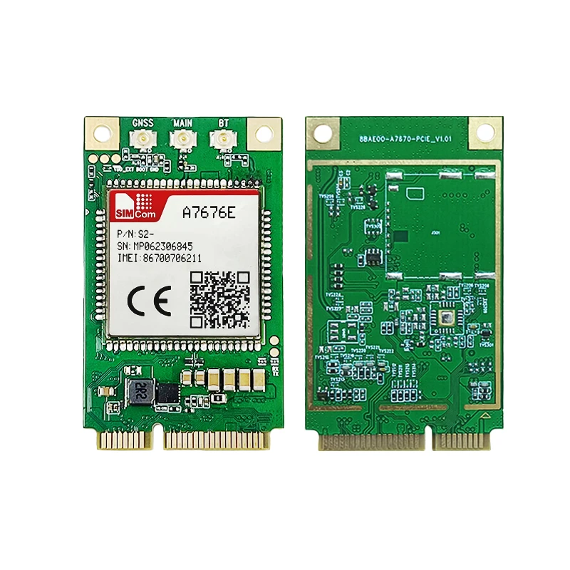 Placa central Dongle USB SIMcom A7676E/A7676E PCIE/A7676E, compatible con datos + voz 1 Uds LTE-FDD B1/B3/B8/B20/B31/B72