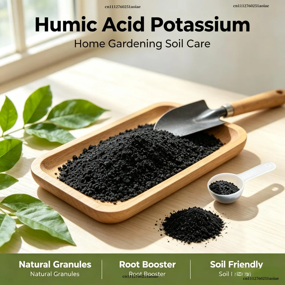 Sodium Humate Humic Acid Organic Fertilizer For Ornamental Flowers Potted & Hydroponic Plants