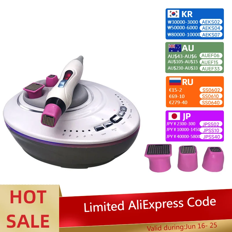 RF Face Firming Lifting Beauty Instrument Facial Body Skin Rejuvenation Tightening Machine Skin Ion Import Devices With 3 probes