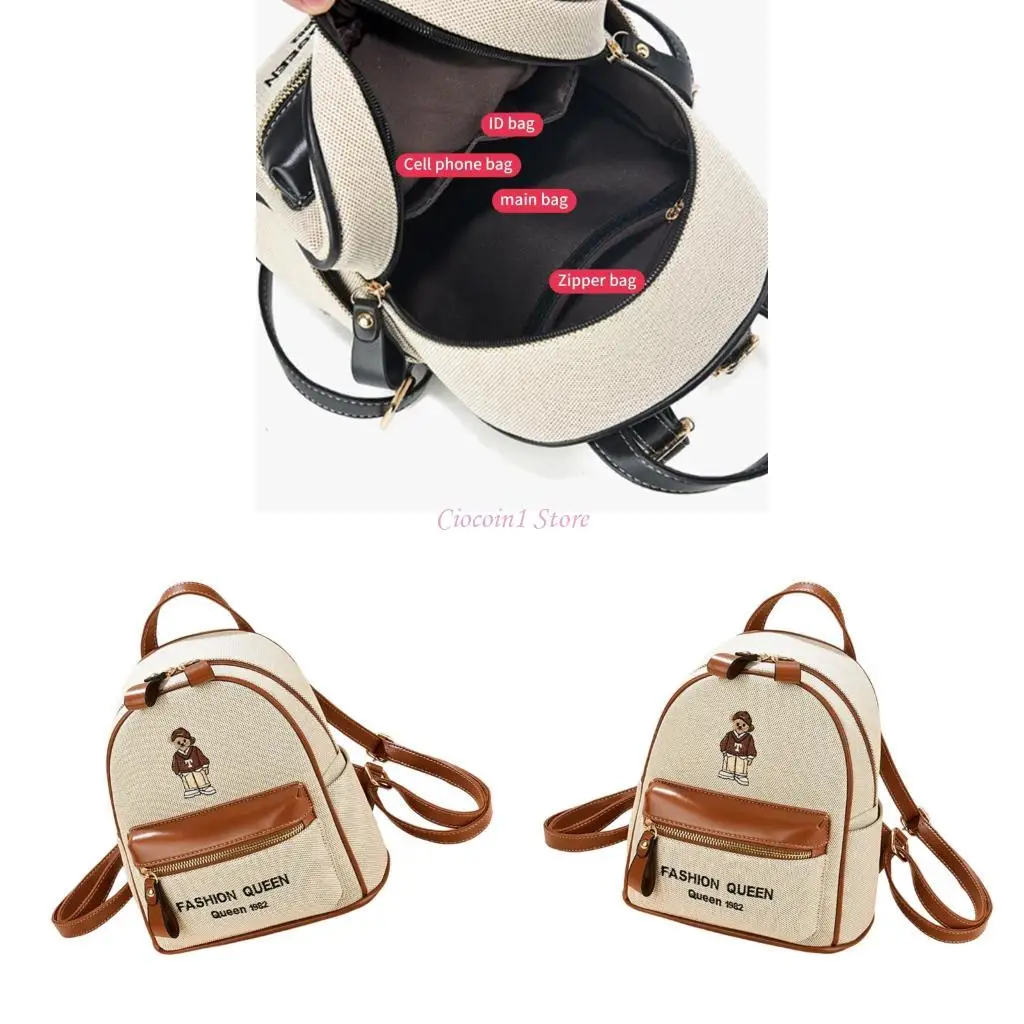 

Y1UB 2025 Shoulder School Bag Cartoon Design Backpacks Large Capacity Ergonomic Strap