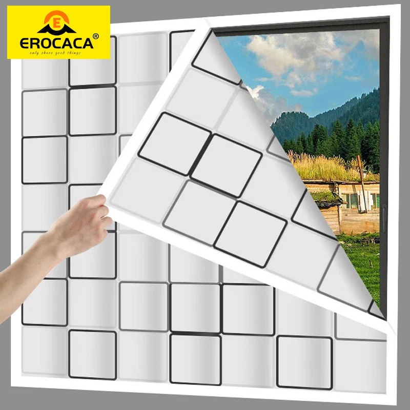 Raamisolatiefolie Winter Binnen Winddicht Warm Zelfklevend Voor Energiebesparend Helder Zacht Glas Krimpfolie EROCACA