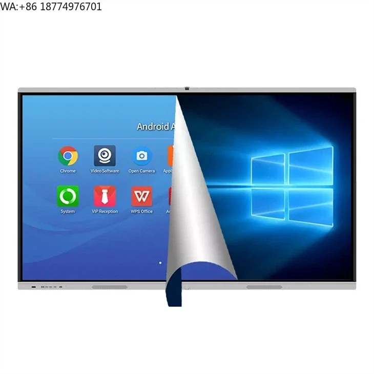 

Whiteboard 75inch Smart Interactive for Classroom/Business Digital Android 13 Windows 10 System Touch Screen for Remote Meeting